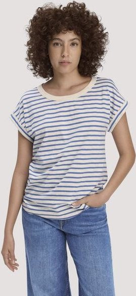 hessnatur Light Slub Streifen T-Shirt Relaxed aus reiner Bio-Baumwolle