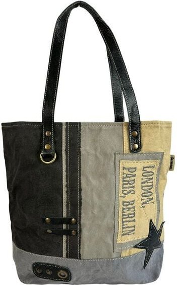 Sunsa Canvas Handtasche Vintage Schultertasche große Damen Tasche
