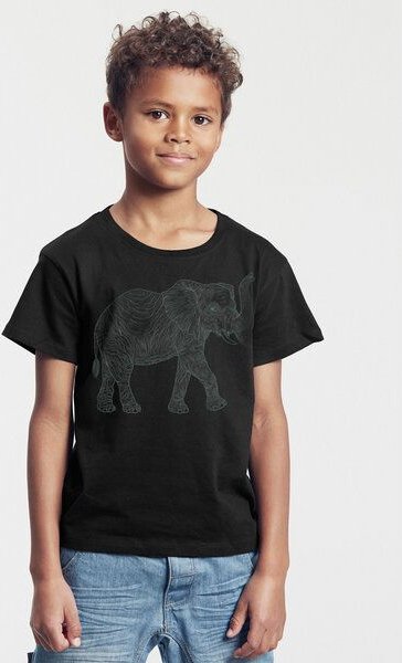 Peaces.bio - handbedruckte Biomode Bio-Kinder T-Shirt "Babyelefant"