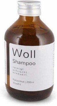 WoolFit Wollshampoo - Reinigungsmittel für Wolle - biologisch, ergiebig, plastikfrei - Konzentrat 200ml