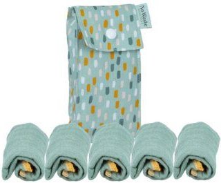 NoWaste Wrapping NoWaste Stofftaschentücher Taschentücher aus Stoff 5er SET inkl. Tasche