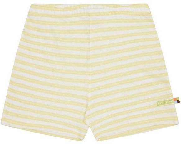 loud + proud Kinder Short Ringel mit Leinen, GOTS-zertifiziert