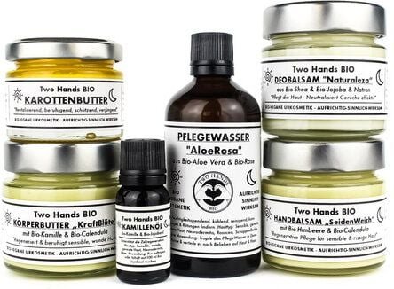 Two Hands BIO Pflegeset Sensible Haut "FeinWesen" - Bio-Vegane Urkosmetik