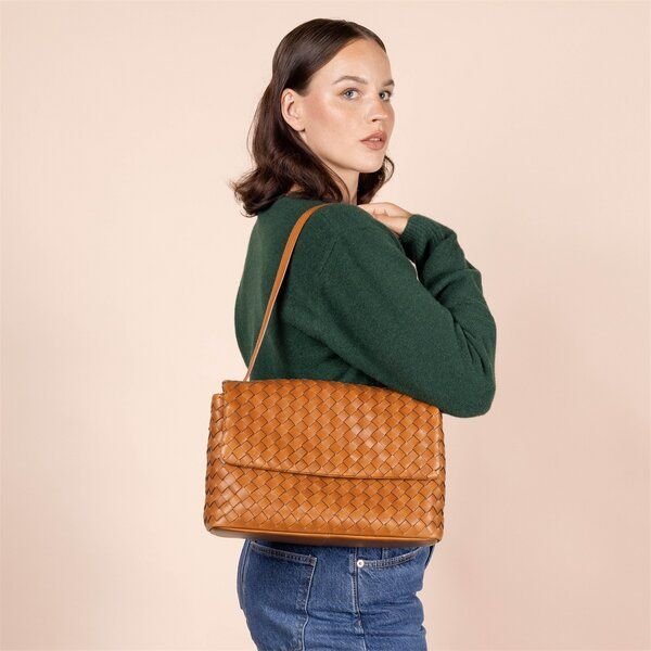 O MY BAG Kenzie Tasche aus gewobenem Leder