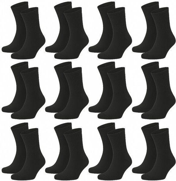 Thumbnail - Opi and Max 3 oder 24 Paar Sportsocken mit Streifen aus Bio-Baumwolle 90% Bio-Baumwolle, Unisex für Männer & Frauen – Be...