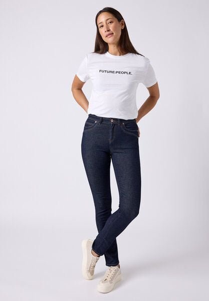 FUTURE:PEOPLE. 09:02 SLIM FIT FUTURE - MID WAIST- Damen Jeans aus weichem Stretch-Denim aus Bio-Baumwoll-Mix (30902 0 10...