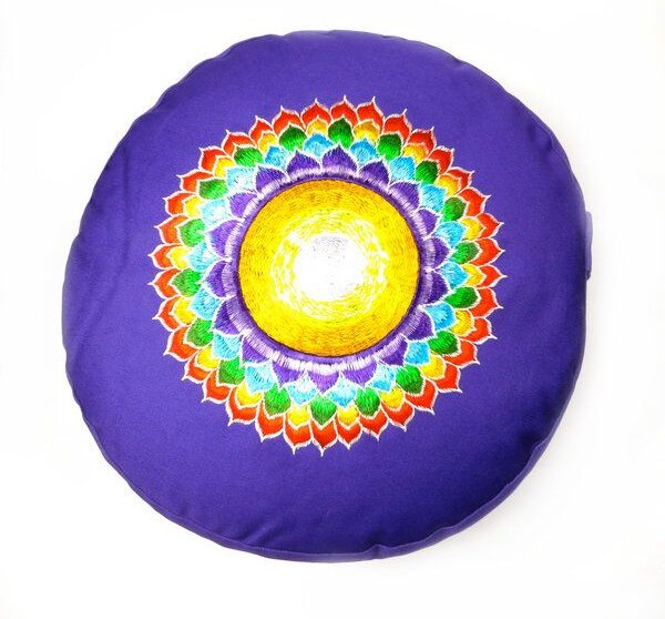 Just Be Chakra Meditations- und Yogakissen, rund
