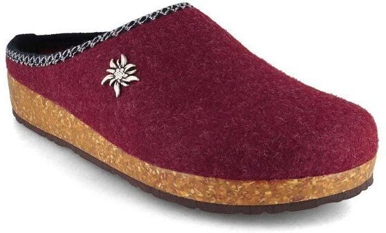 Tuffeln Vegane Damen Hausschuhe mit alpinem Charme und Kork-Latex Fußbett