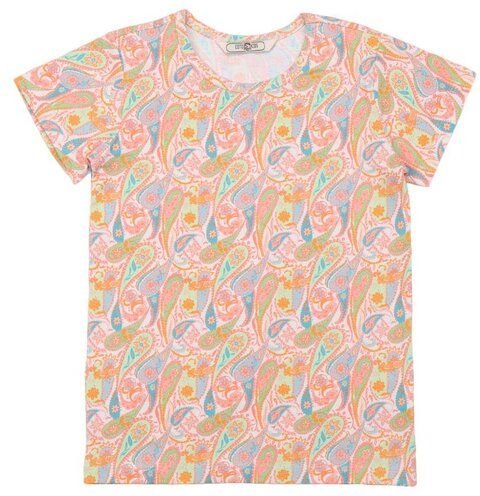 Cotokids Kinder T-Shirt GOTS-zertifiziert aus Bio-Baumwolle mit buntem Paisley-Muster – Walkiddy