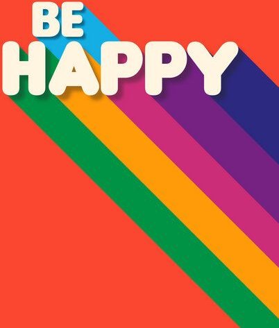 Photocircle Poster / Leinwandbild - Be Happy