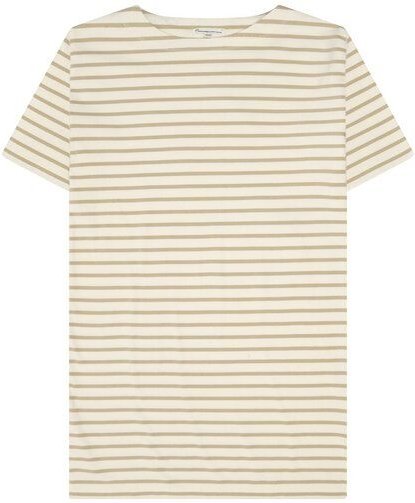 KnowledgeCotton Apparel T-Shirt-Kleid mit Streifen aus Bio-Baumwolle