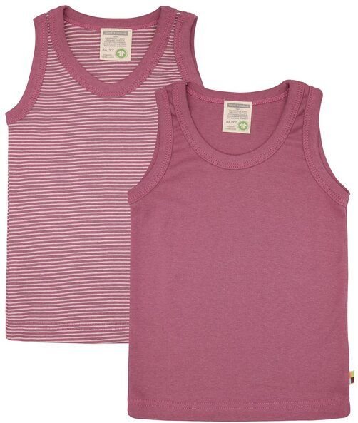 loud + proud Babys & Kinder Doppelpack Unterhemden aus Feinripp, GOTS-zertifiziert