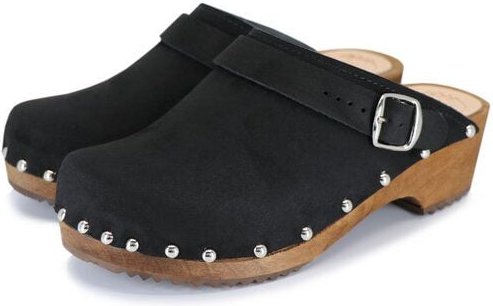 LYCKA - Nieten schwedische Holz Clogs von me&myClogs - low heel