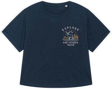 watapparel Oversize T-Shirt Frauen Explore the unseen, keep wild