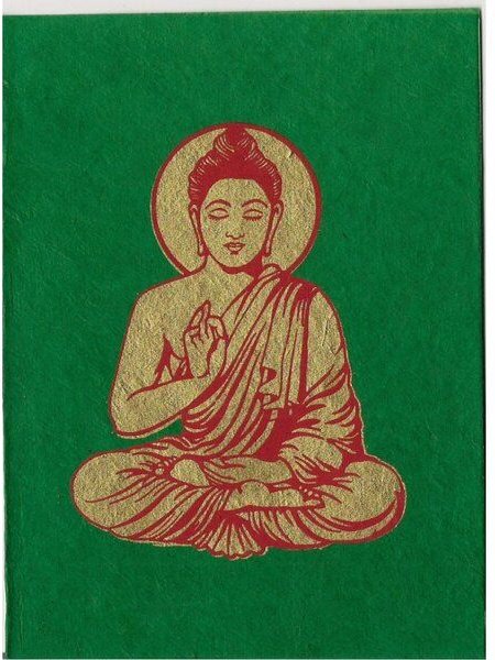 Just Be Briefkarte Buddha