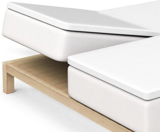 Schlafgut Spannbettlaken Pure für Split Topper Matratzen - 95% Biobaumwolle, 5% Elasthan