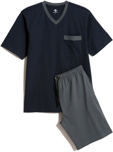 Haasis Bodywear Herren Shorty V-Ausschnitt, Bio Baumwolle, GOTS zertifiziert