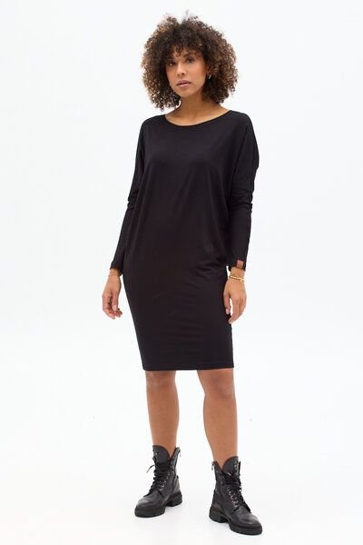 Kleid Twiggy – Weites Oberteil – Figurbetonter Rockteil an den Hüften – Boot-Ausschnitt – Viscose mit Elasthan – Fair pr...