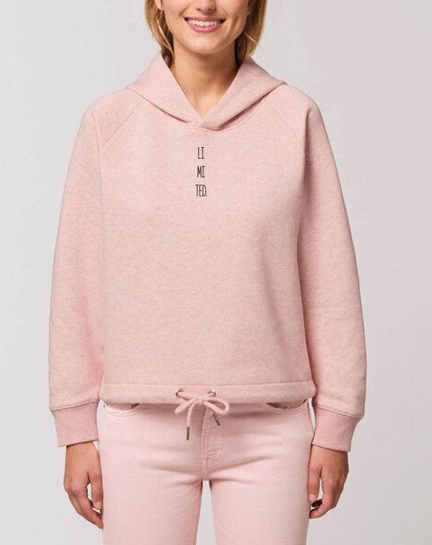 Human Family Kurzer Damen Hoodie "Invent - LIMITED"