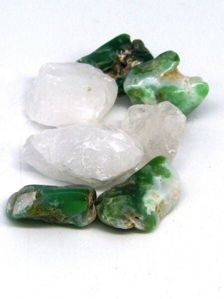 OneWorldMinerals Chrysopras Mischung - quintESSENCE Wassersteine