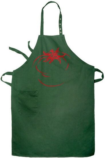 HANDGEDRUCKT "Tomate" Latzschürze