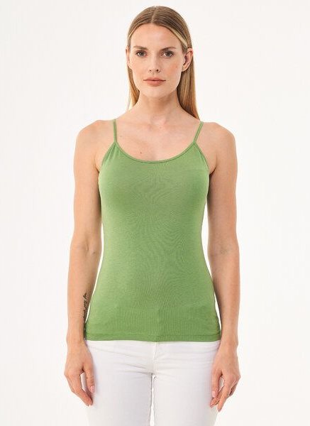 ORGANICATION Spaghettiträger-Top aus TENCEL Lyocell und Bio-Baumwolle