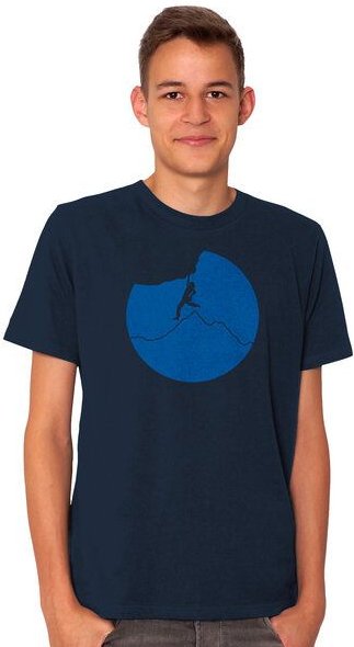 HANDGEDRUCKT "Klettern" Männer T-Shirt