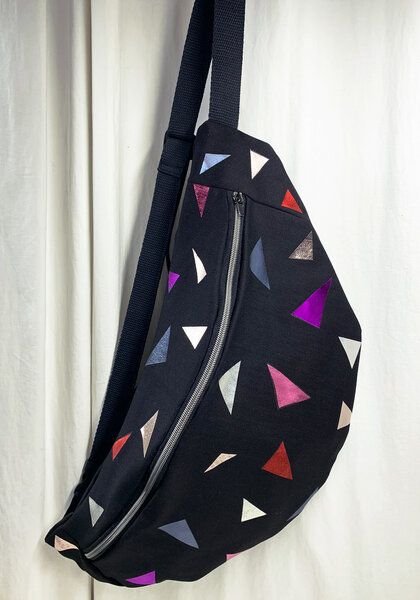 Lena Schokolade HipBag Glitter Groß aus Bio-Baumwolle