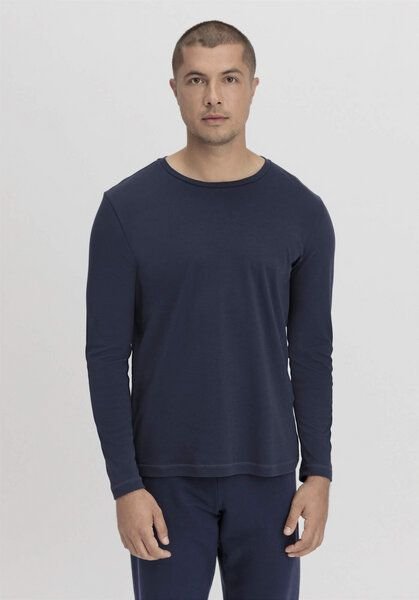 hessnatur Langarm-Schlafshirt aus reiner Bio-Baumwolle