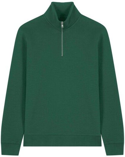 YTWOO Basic Unisex Quater-Zip-Sweatshirt Nachhaltig