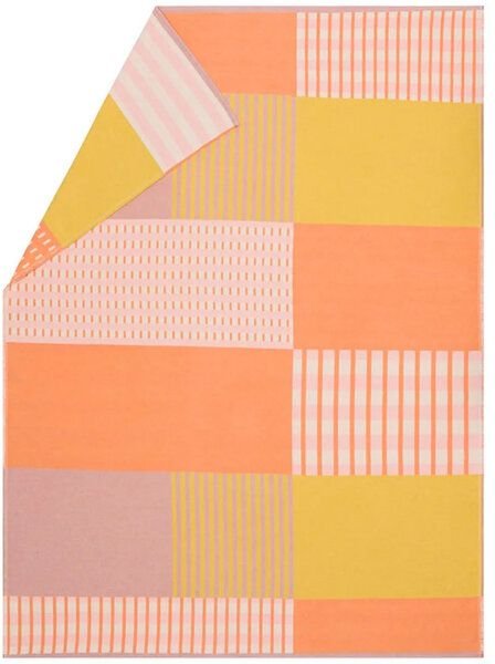 David Fussenegger LUCA Flanelldecke “Patch” gelb 200 x 140 cm