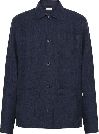 KnowledgeCotton Apparel Regular-Overshirt Hemd aus Bio-Leinen- GOTS/Vegan