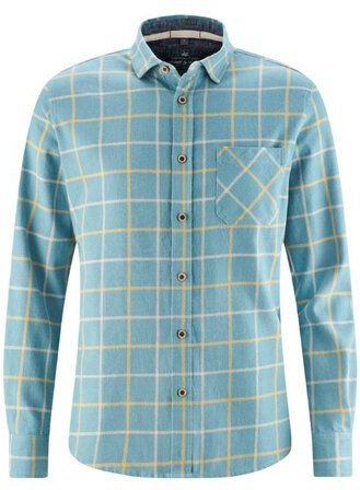 HempAge Kariertes Freizeithemd Hanf/Biobaumwolle