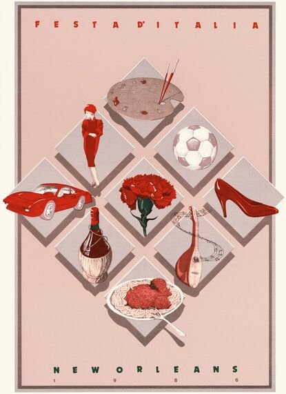 Photocircle Poster / Leinwandbild - Festa D'Italia New Orleans