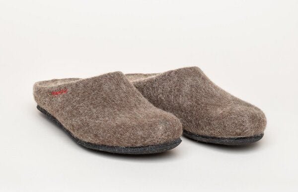 Magicfelt Filz-Hausschuh 709 aus 100% Merino-Wolle | Pantoffel für Damen & Herren mit anatomisch geformter Filz-Latex-So...