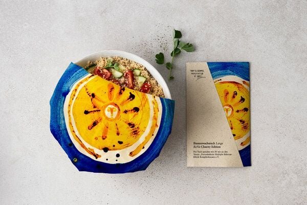 TOFF & ZÜRPEL® Manufaktur Charity Edition BENE – DER GRIFF INS BLAUE Bio-Bienenwachstuch