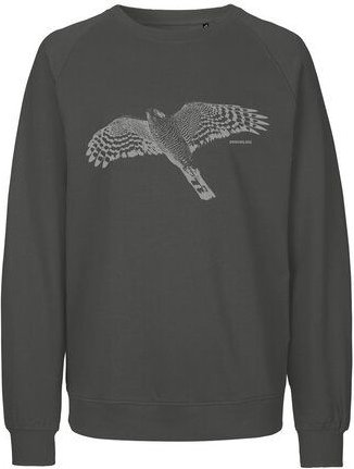 Peaces.bio - handbedruckte Biomode Bio Herren-Sweatshirt Sperber