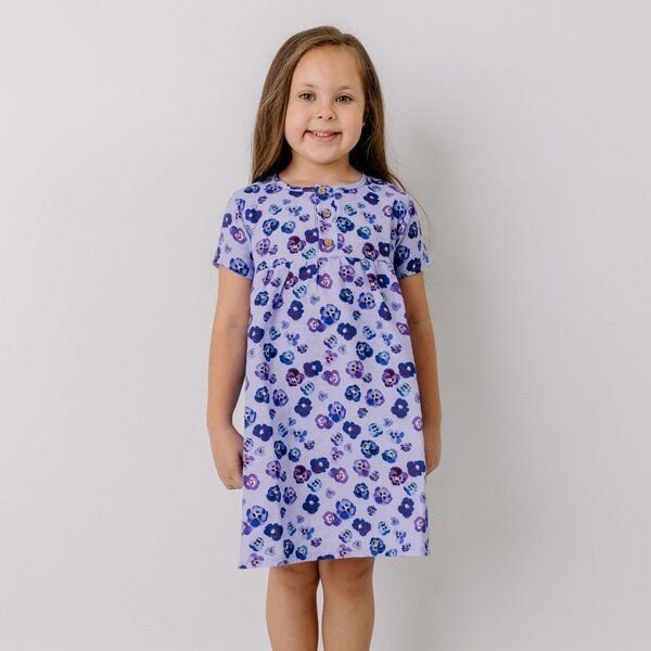 Walkiddy Purple Violas-Dress