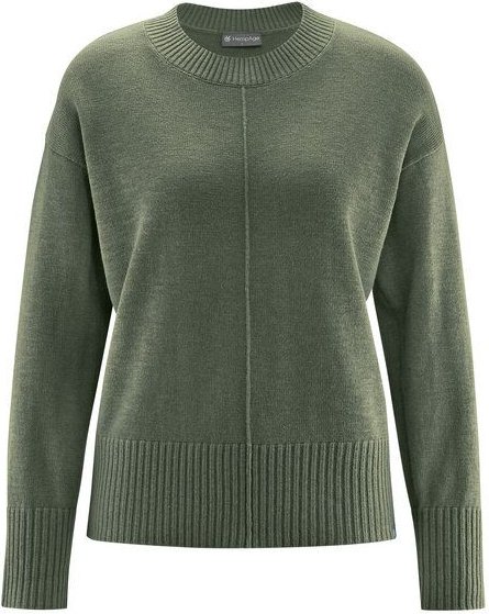 HempAge Strickpullover in Flammgarn Hanf/Biobaumwolle