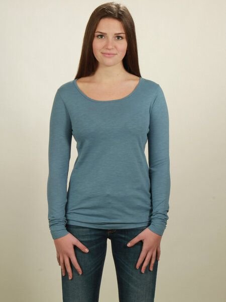 NATIVE SOULS Longsleeve Basic Damen - light blue