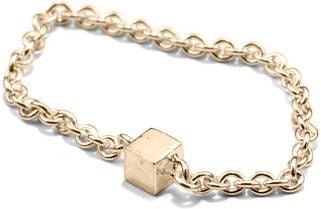 Jonathan Radetz Jewellery Kettenring fineCUBE, Gold 585, 14 Karat, Größe S - M, Handmade in Germany