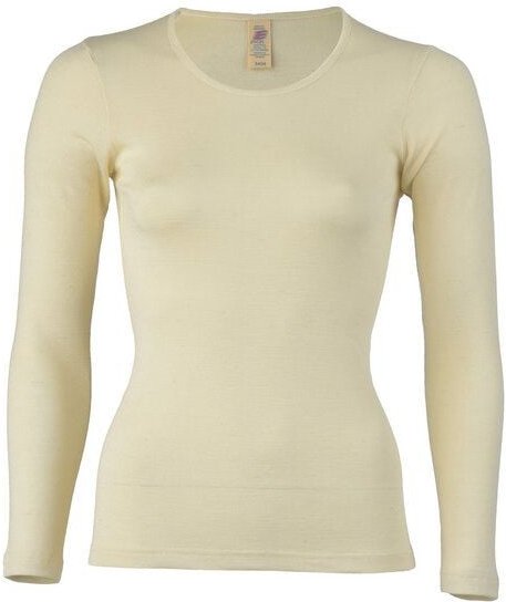Thumbnail - Engel natur Damen Unterhemd Langarm Bio-Schurwolle/Seide