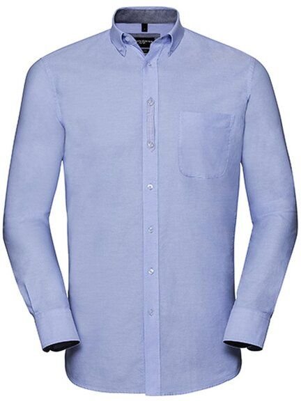 Herren Langarm Hemd Tailored washed Oxford von Russel Collection