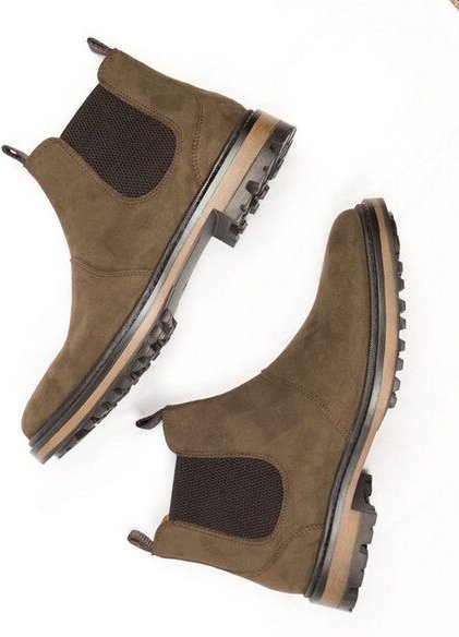 Will's Vegan Shop Continental Chelsea-Stiefel Veganes Wildleder Damen