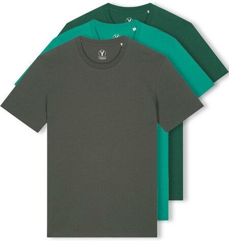YTWOO 3er Pack Iconic Basic Unisex T-Shirt aus 100% Biobaumwolle| Viele Farbkombinatioben|Fair|Nachhaltig