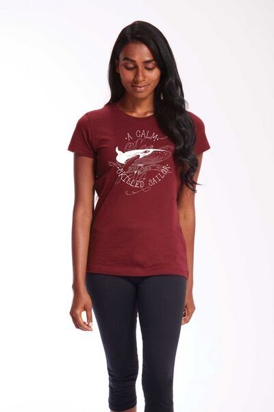 Thumbnail - ilovemixtapes a calm sea... Wal Damen Essential Bio-Baumwoll T-Shirt I Nachhaltig & Fair