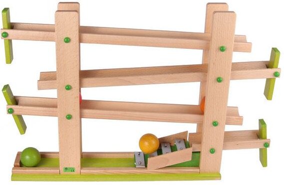 Beck Holzspielzeug Klappen-Kugelbahn