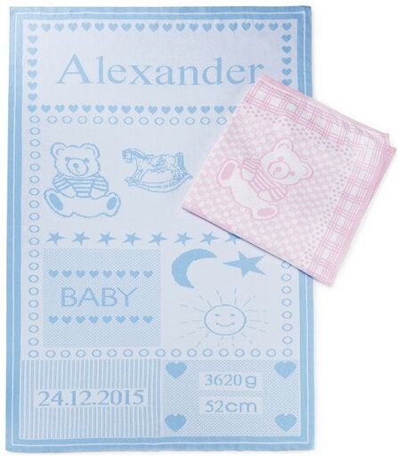 "Green Life" personalisierte Babydecke