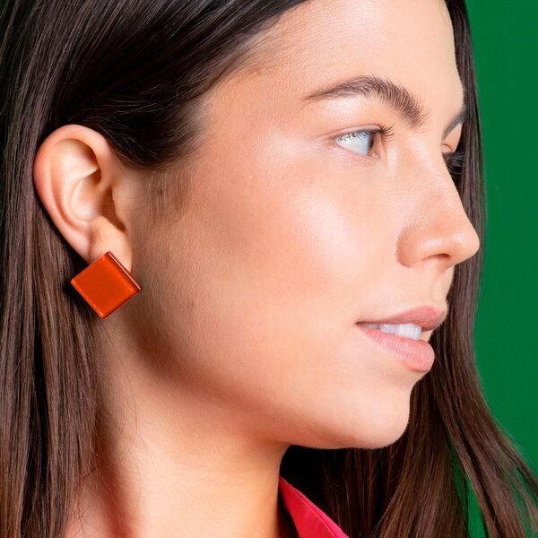 ALEXASCHA Auffällige Statement Ohrringe aus Glas | PUREFORM