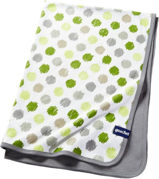 quschel Babydecke Kuscheldecke 100% Bio-Baumwolle 75x100cm + Geschenkschachtel